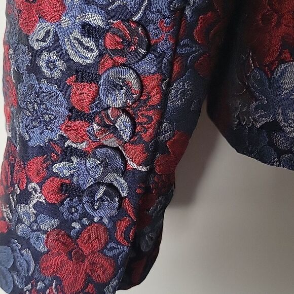 NWT BCBG Max Azria XS Kamryn Paisely Jaquard Blazer Jacket Luxury Statement - Picture 8 of 16